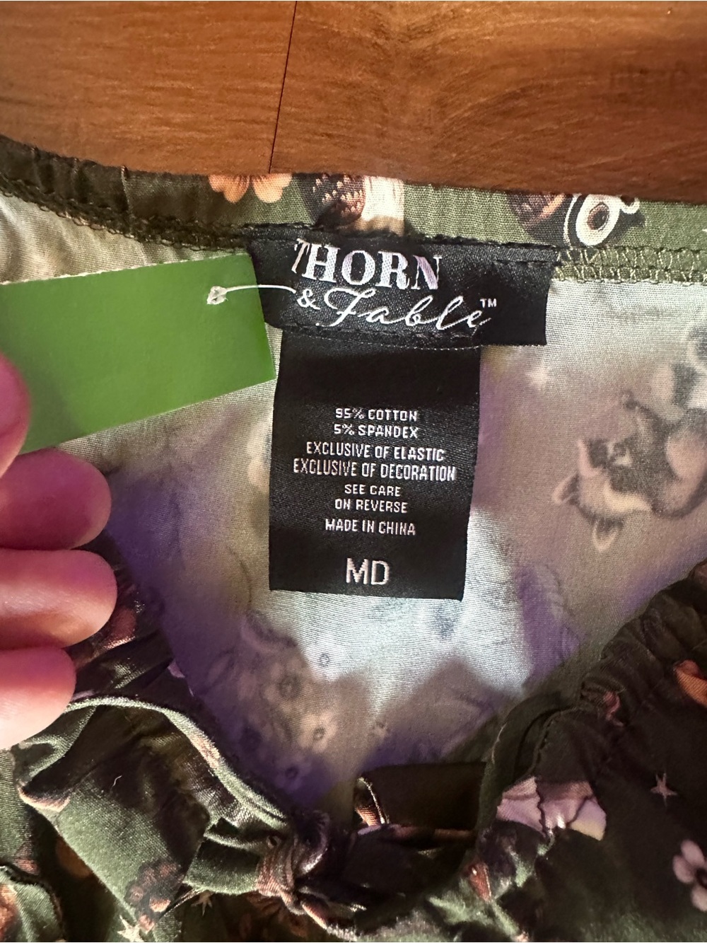 Hot Topic Green Thorn & Fable Woodland Creature Floral Maxi Dress - Picture 7 of 13